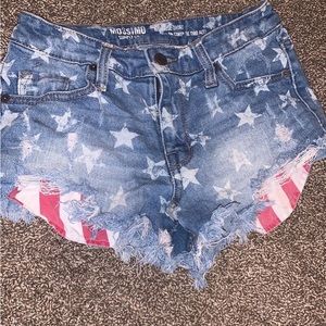 High rise shorts